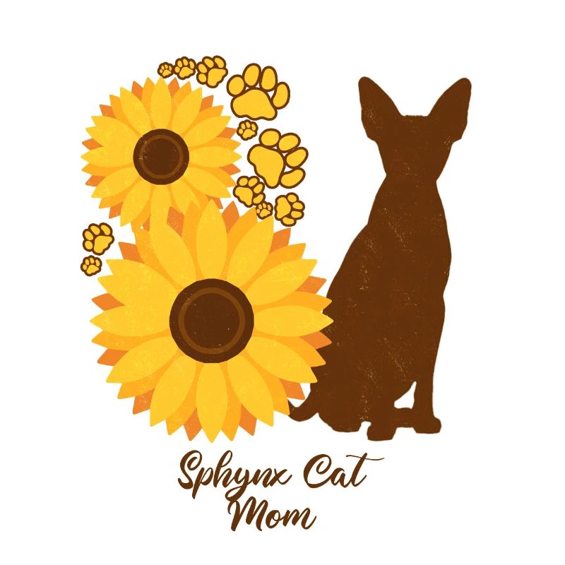 Sonnenblumenmutter - Sphynx-Katze