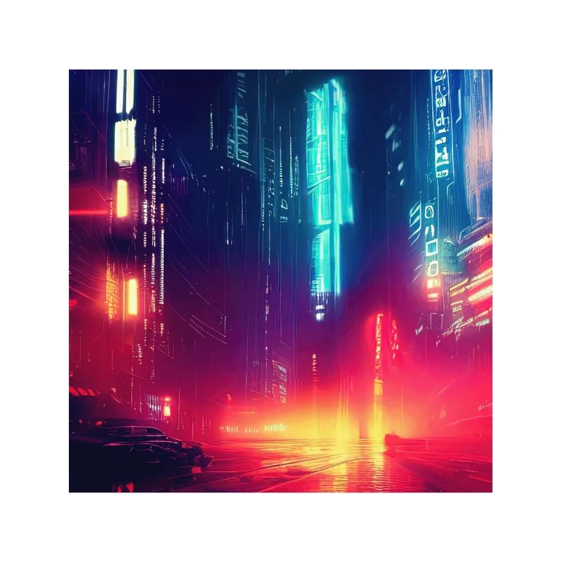 Retrowave Synthwave 80s Future city Design