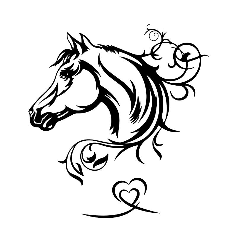 Pferd mit Herz