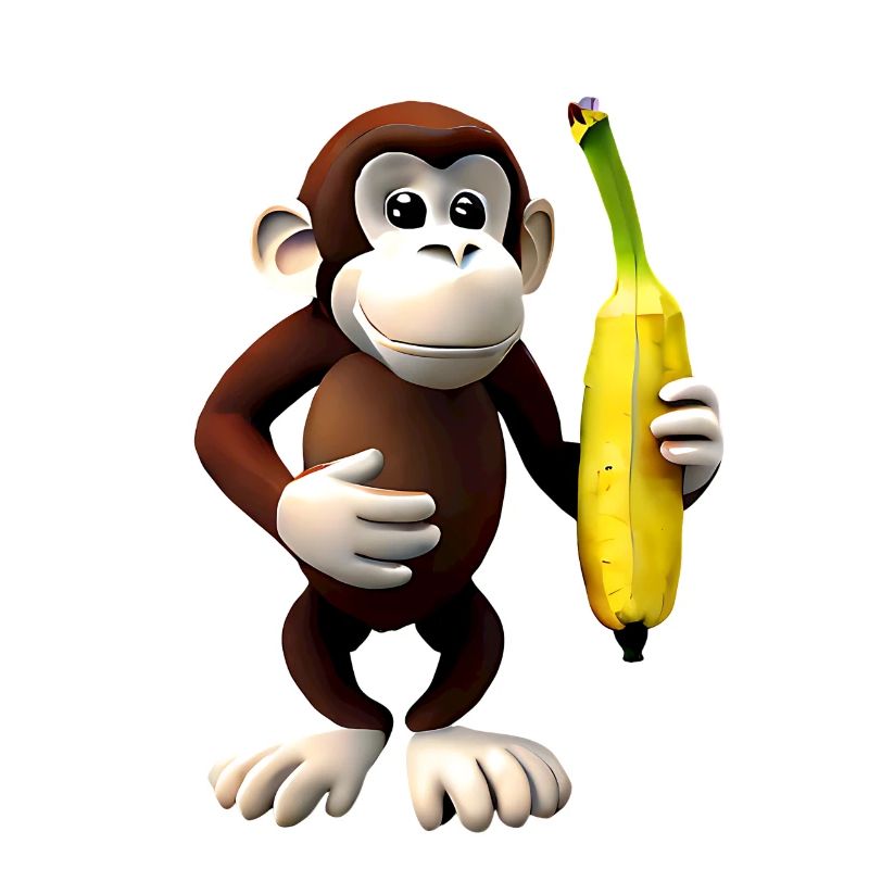 Bananen Affe