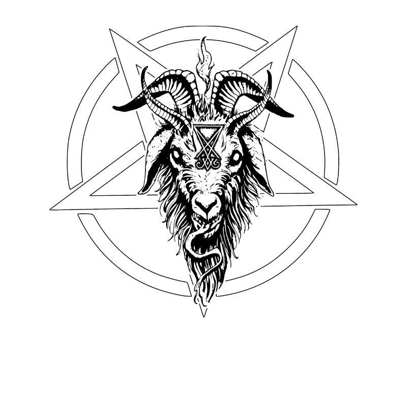 Satan Baphomet Devil Pentagram