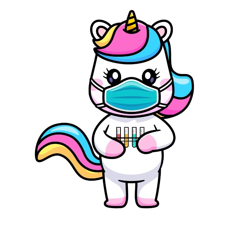 Chemie einhorn geschenkidee