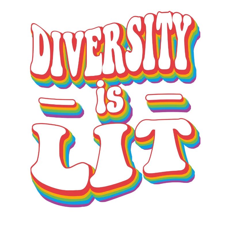 La diversité est éclairée - Pride Rainbow LGBTQ+