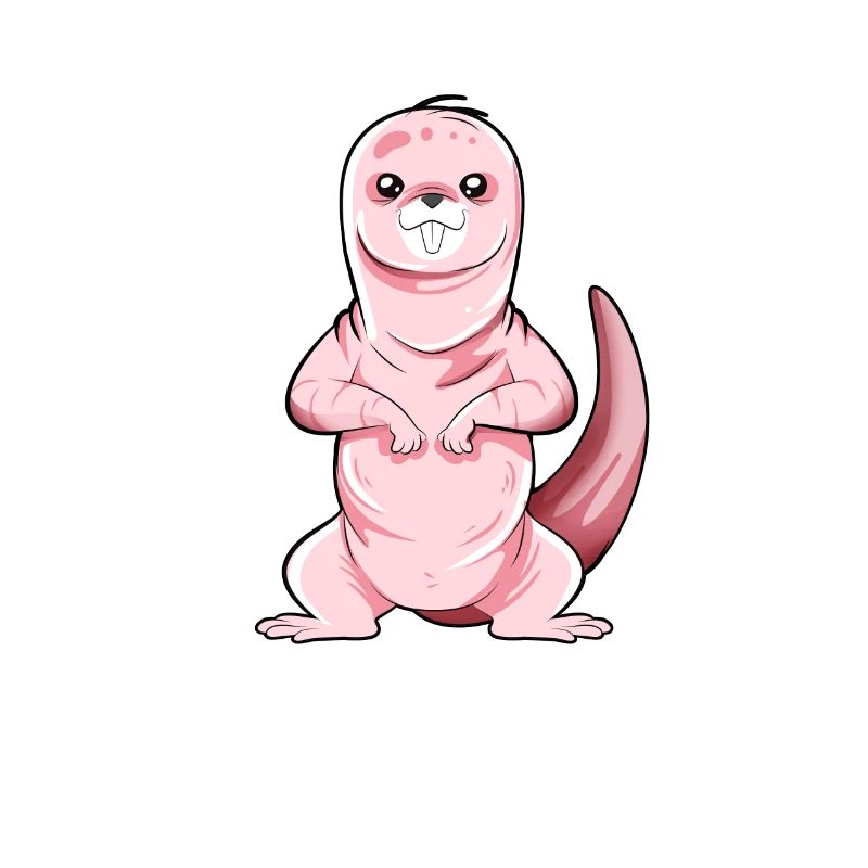 Cartoon Nacktmull