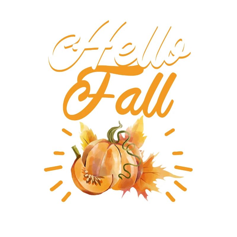 Hello Fall Vibes Thanksgiving Pumpkin Fall