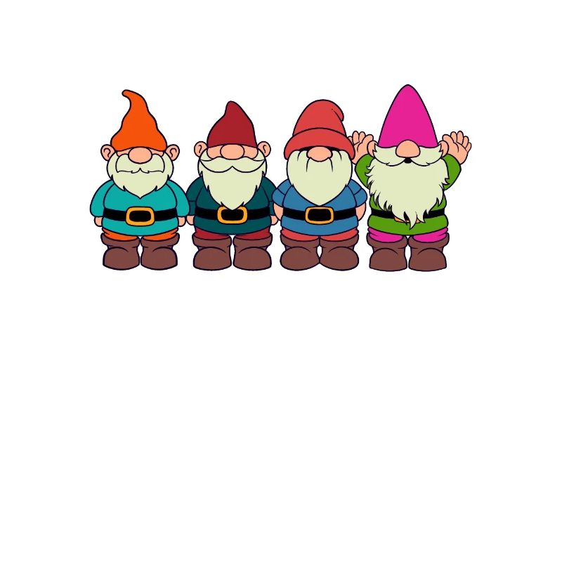 4 Gartenzwerge