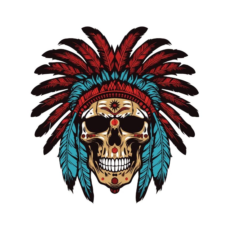 Apache Skull Indian Chief