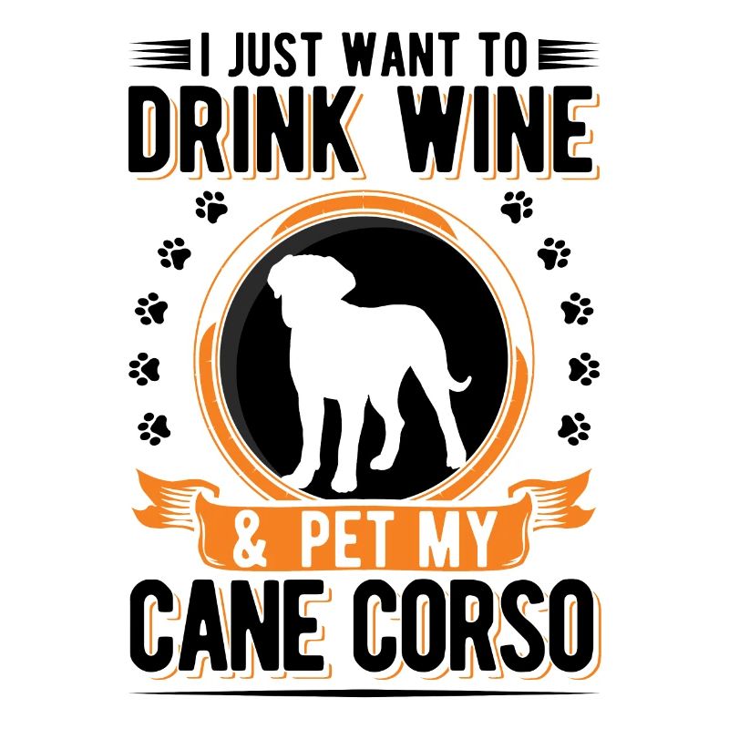 Cane Corso et vin