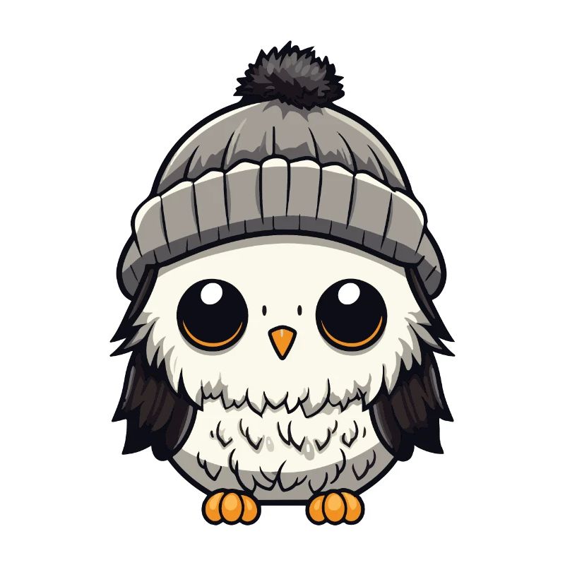 Owl Winter Comic