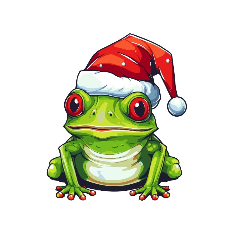 Frog Head Christmas Toad Xmas