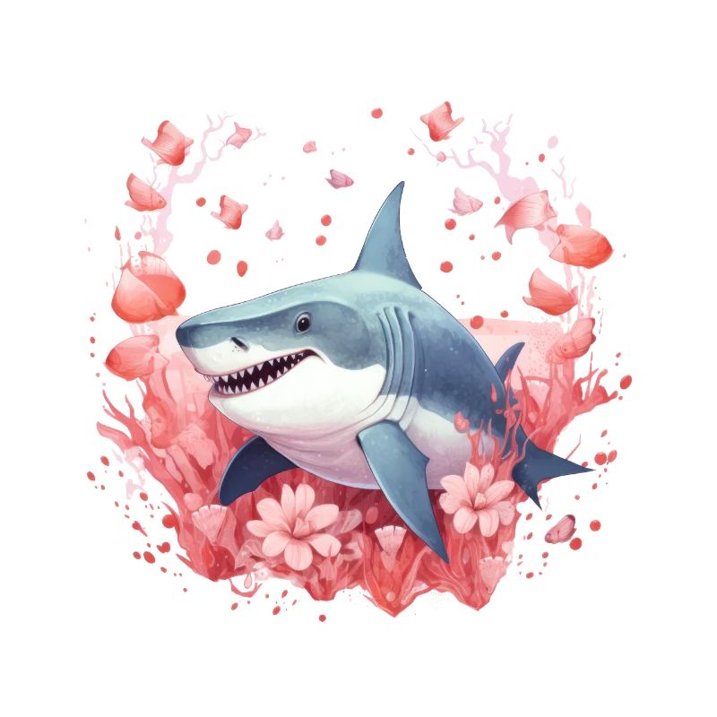 Shark Love Bubbles Valentinstag Unterwasser