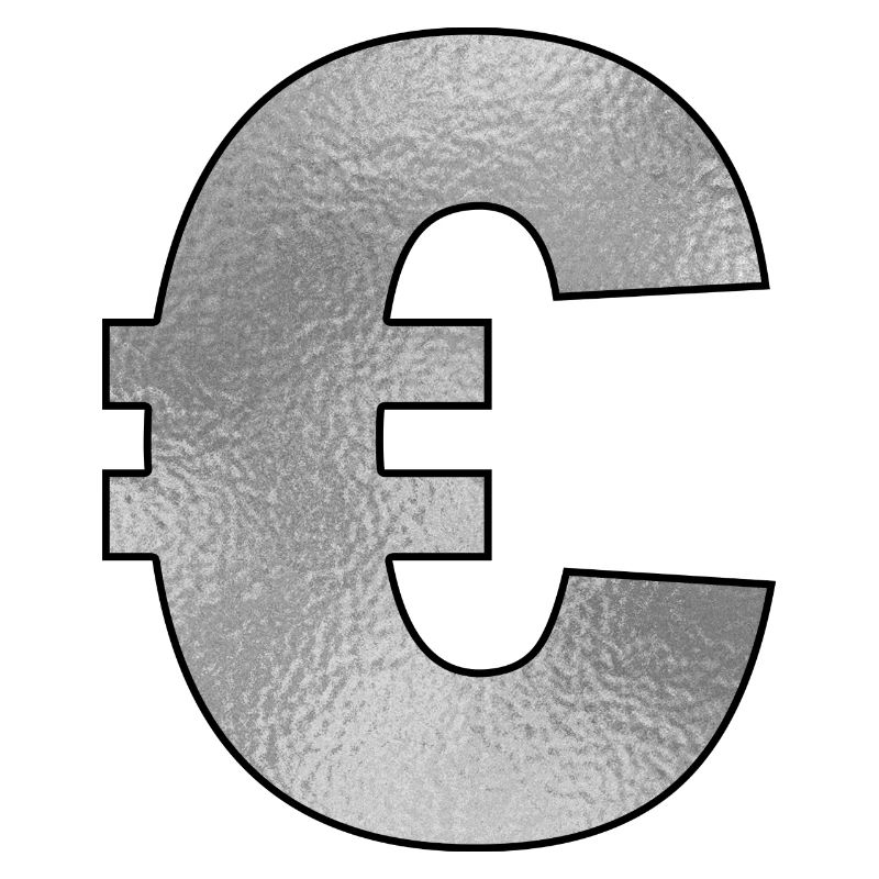 Eurozeichen Silber