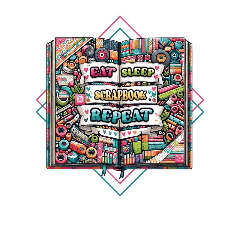 Mädchen Scrapbooking Enthusiast Scrapbook
