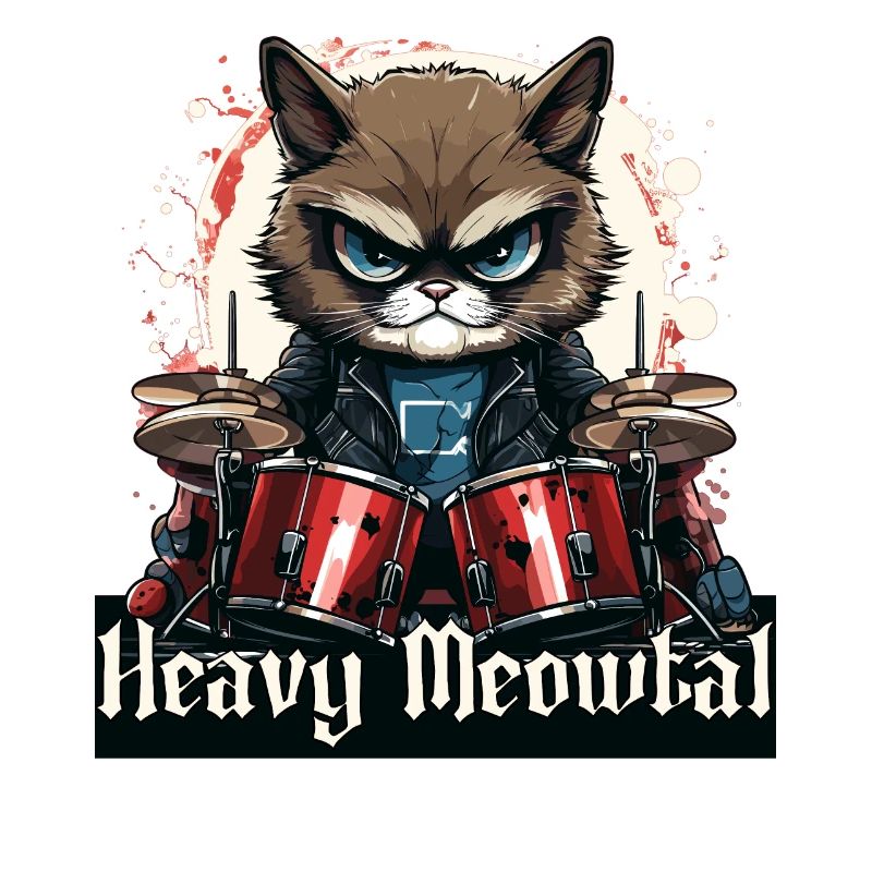Heavy Metal Headbanger présente Drummer Cat