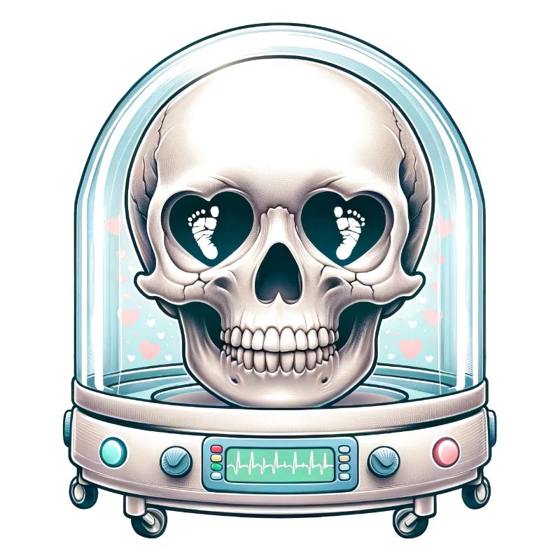 Tiny Miracles Skull Tee NICU Mom's Stärke und