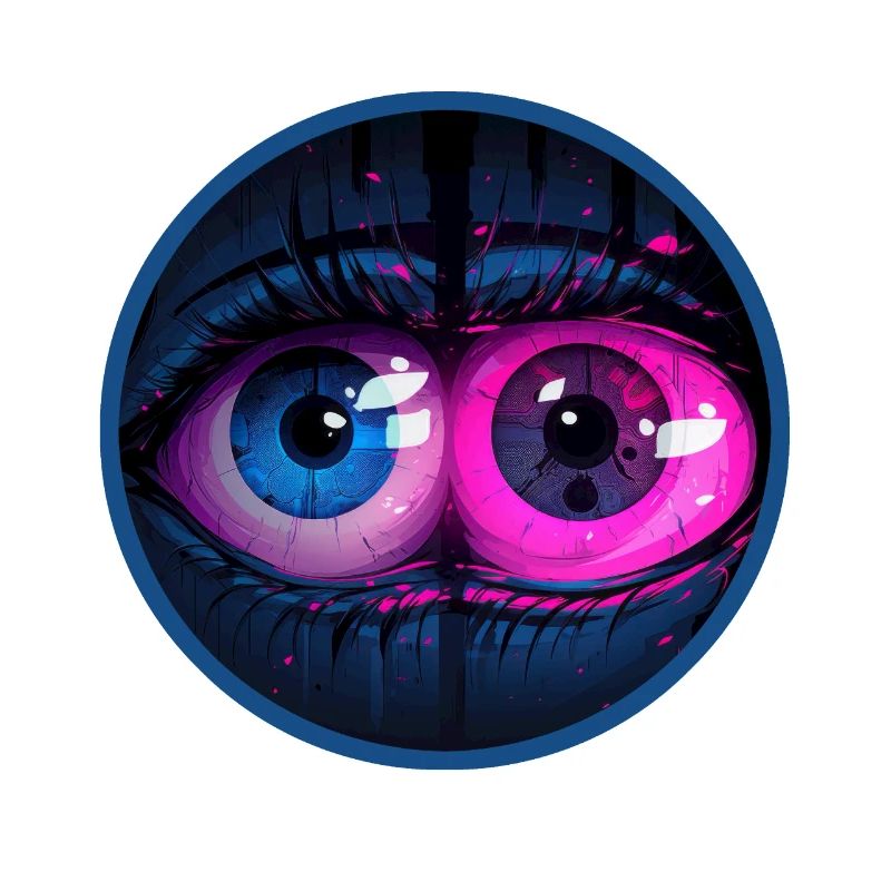 Loading Anime Eyes Vaporwave Digital Aesthetic