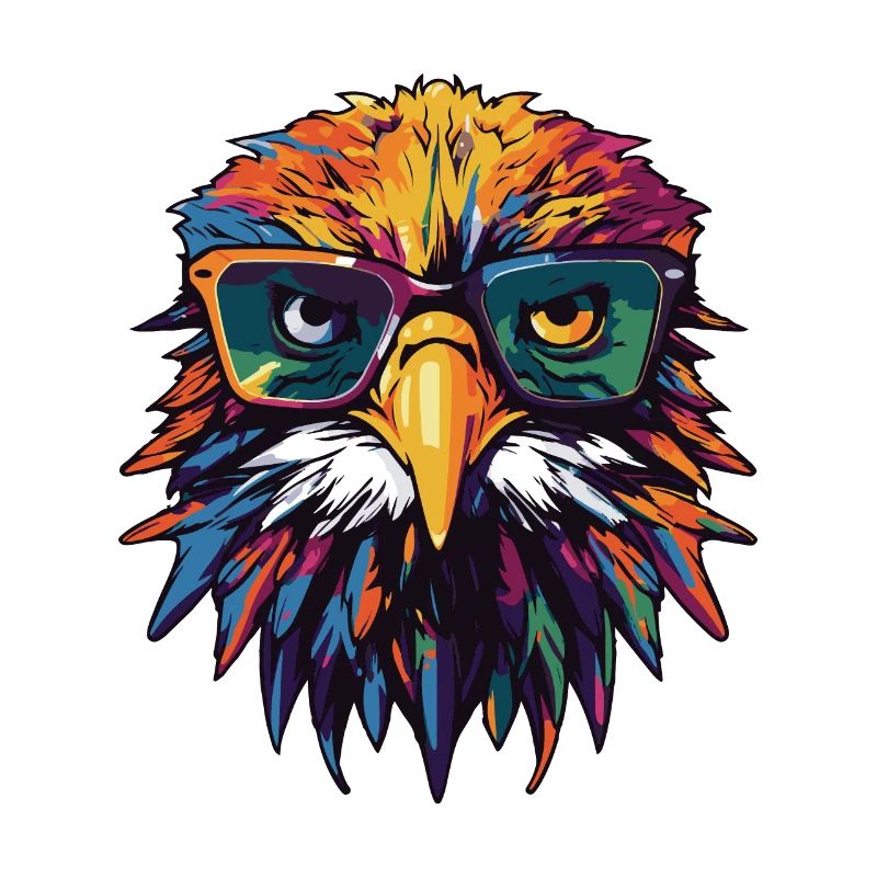 Eagle Head Portrait Cool