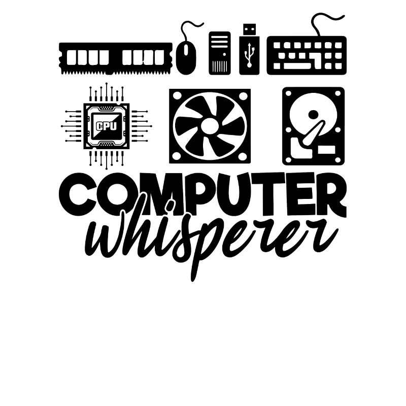 Computer Whisperer IT Techy Herren-Tech-Support