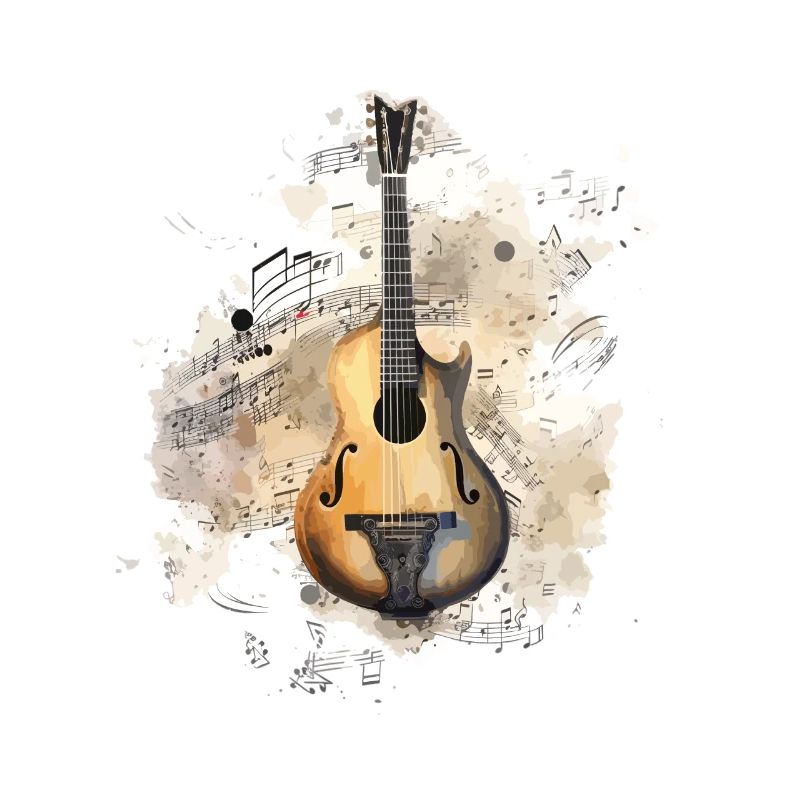 Rustic Mandolin Aquarelle – Notes Of Tradition