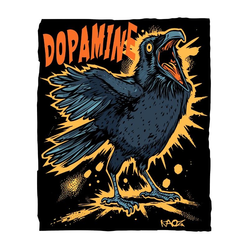 The Funny Crazy Dopamine Crow