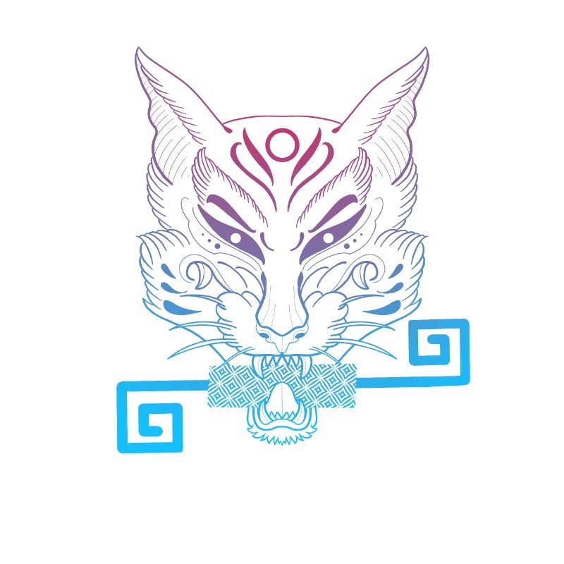 Kitsune fox mask