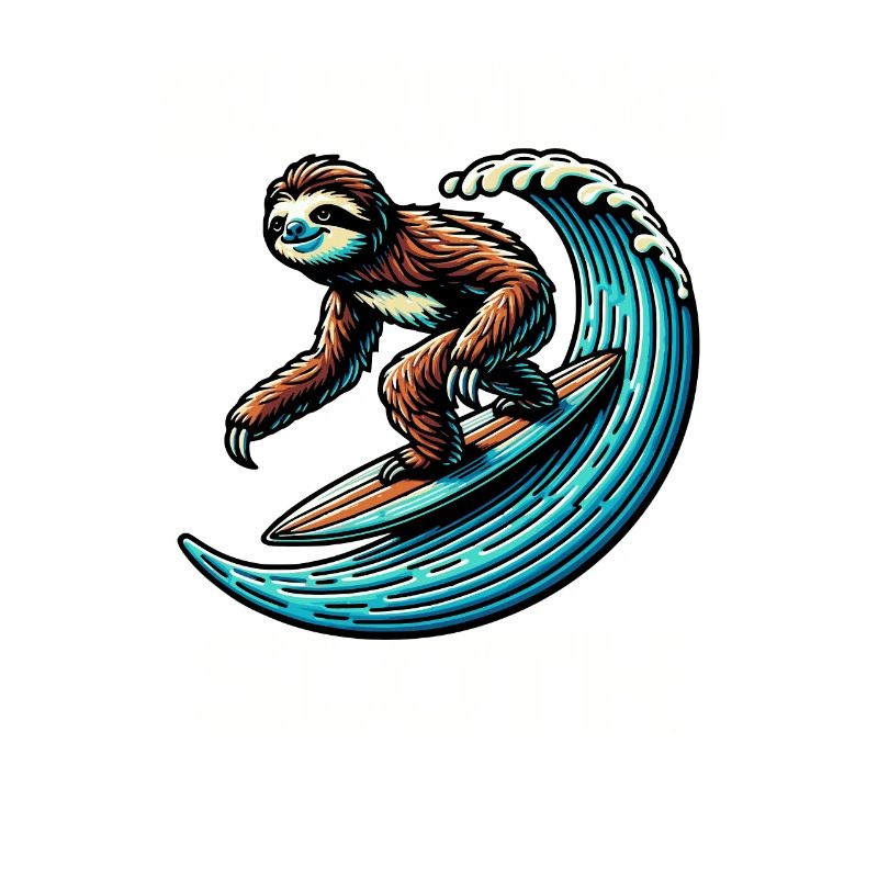 Surfing Sloth
