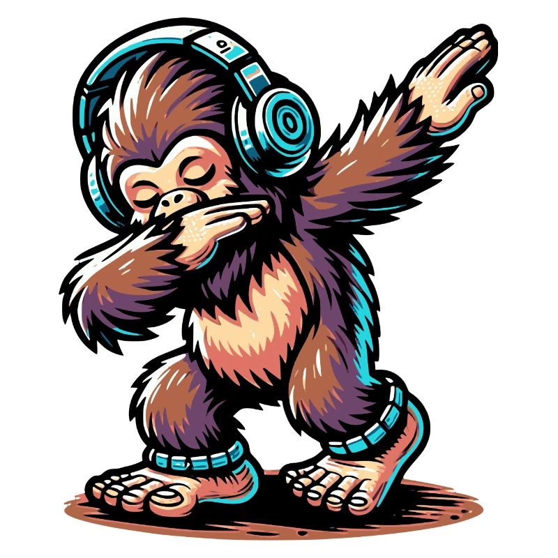 Dabbing Bigfoot