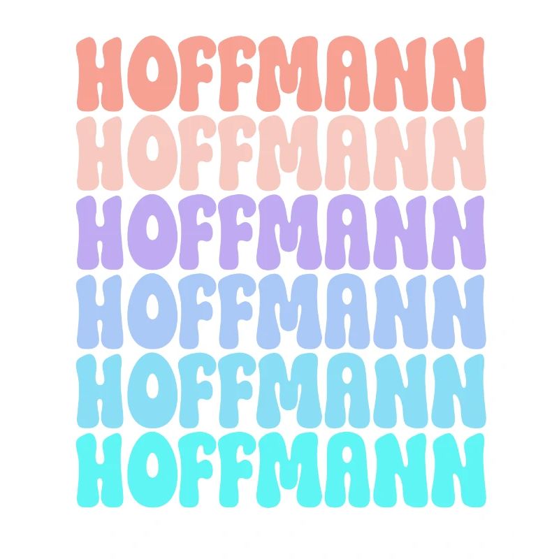 Hoffmann Retro Nachname Geschenkidee