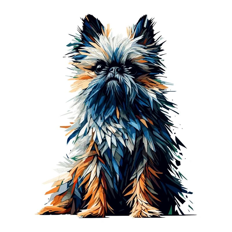 Polygon Art Brussels Griffon Griffon Bruxellois