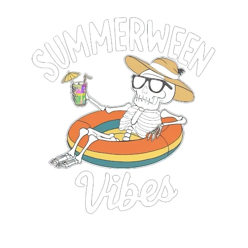 Summerween Vibes Skelett