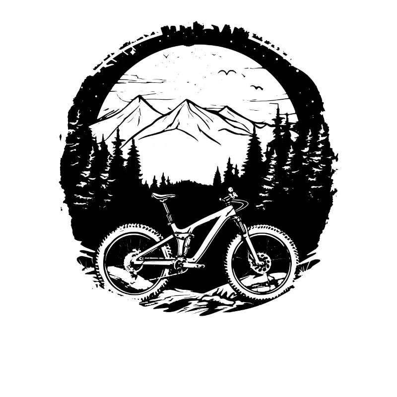Mountain Biker Drawing