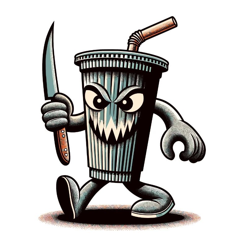 Scary Psycho Drinking Cup Boissons