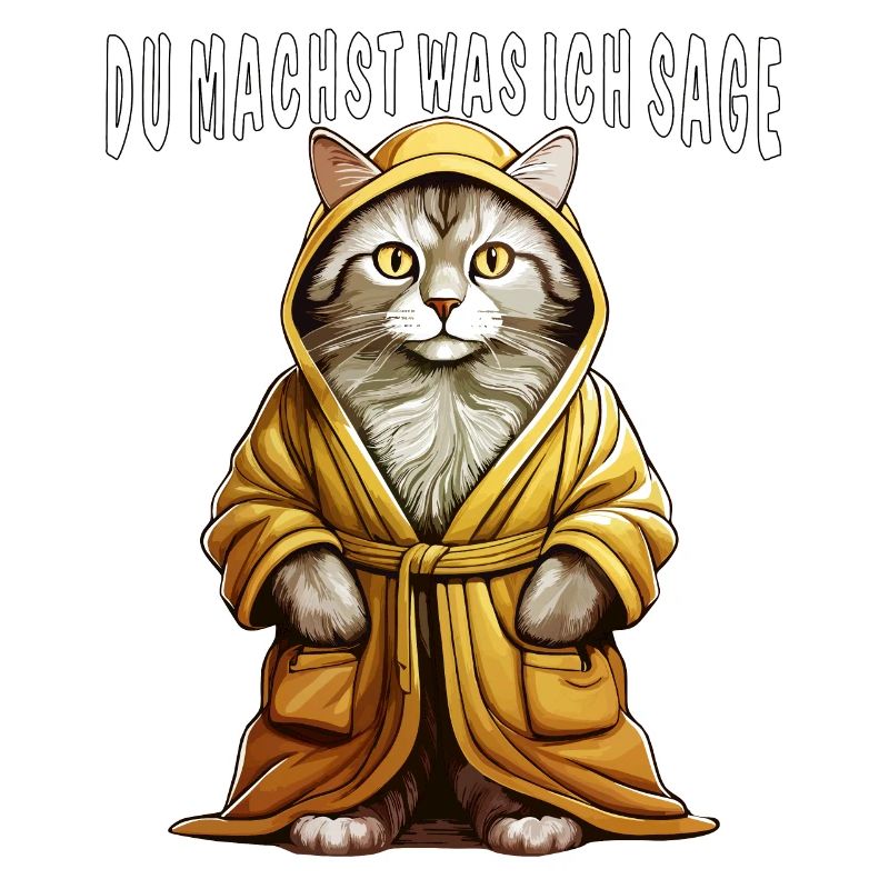 PEIGNOIR CHAT TU FAIS CE QUE JE DIS