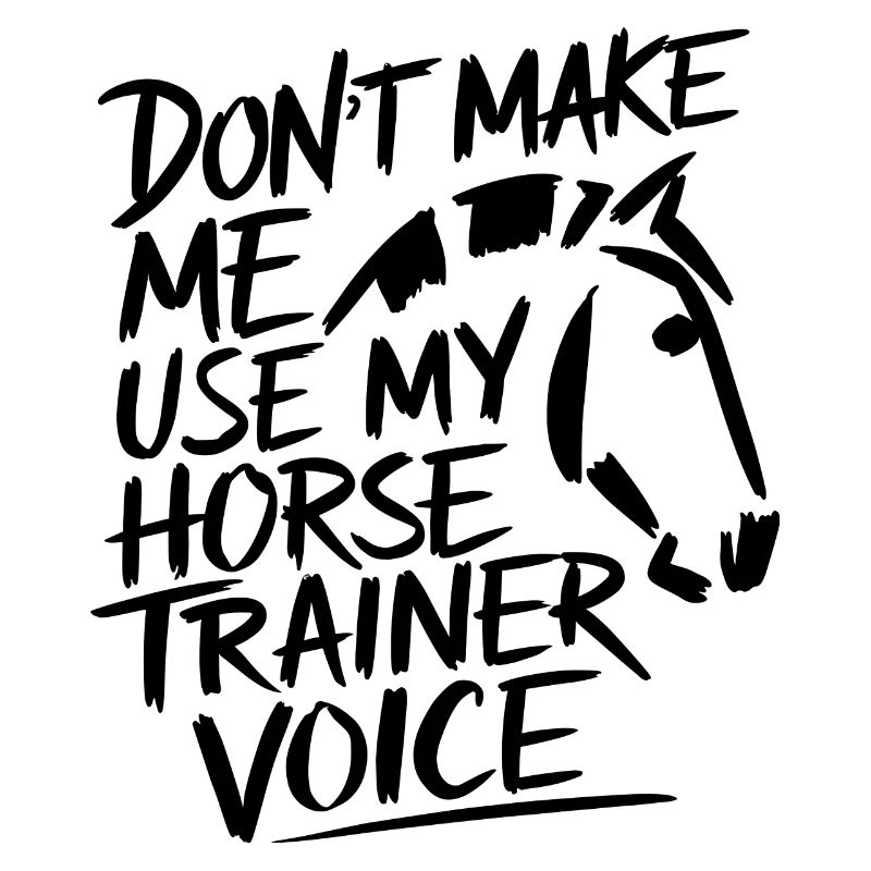 Riding trainer Humor with style and assertiveness