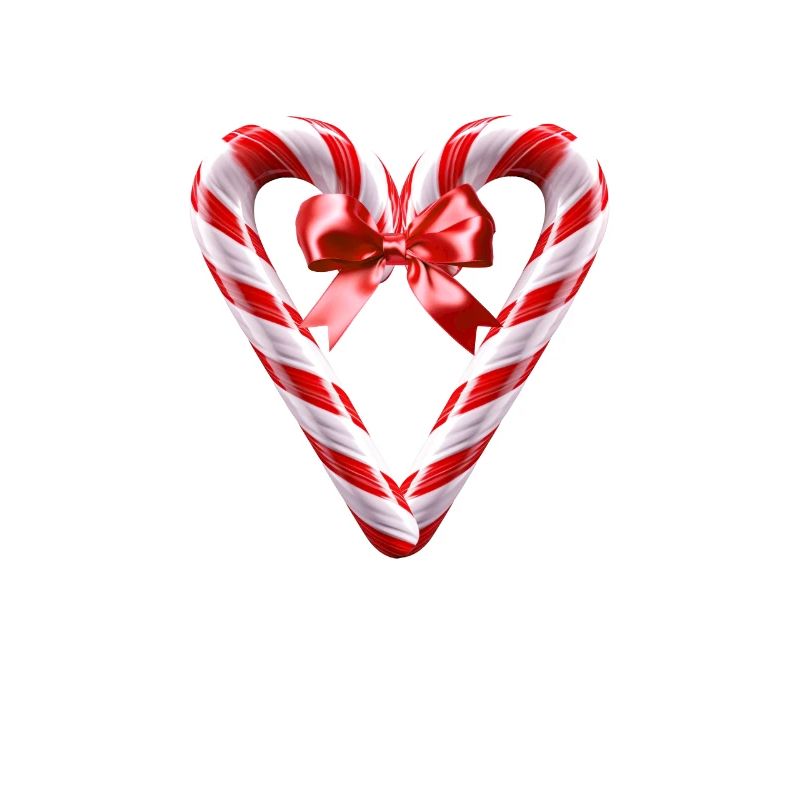 Funny candy cane corn and syrup