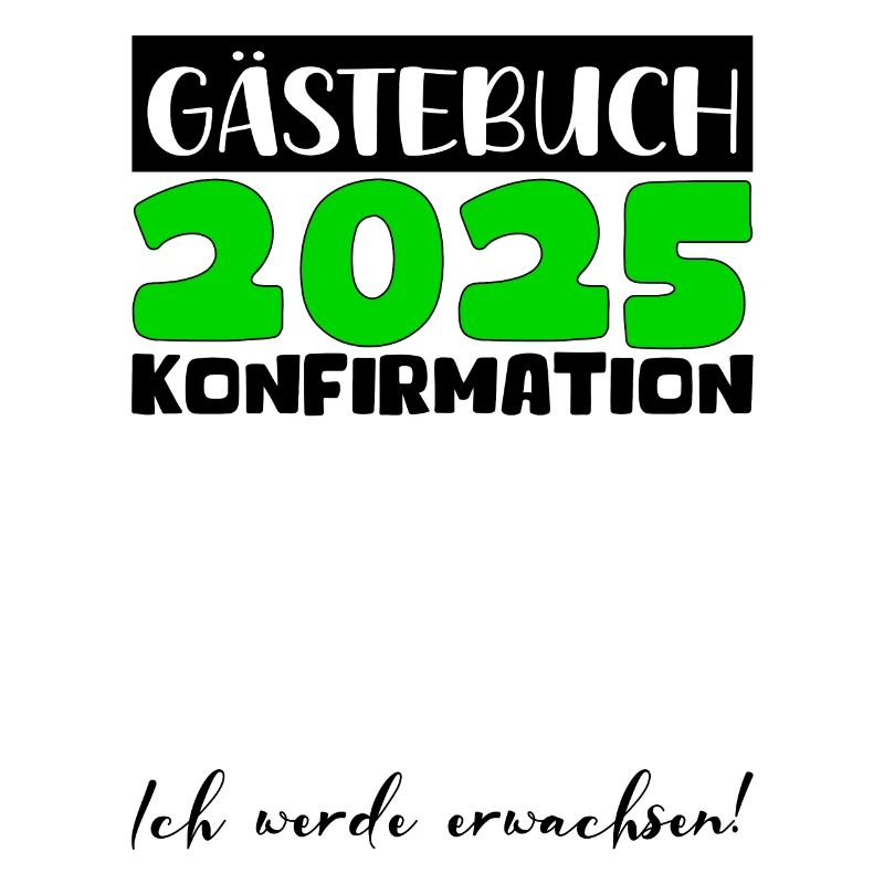 Konfirmation 2025 Gästebuch Deko Mädchen Jungen