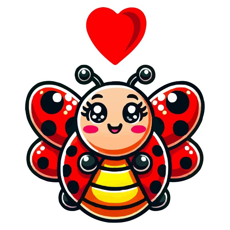 Ladybug Comic Heart