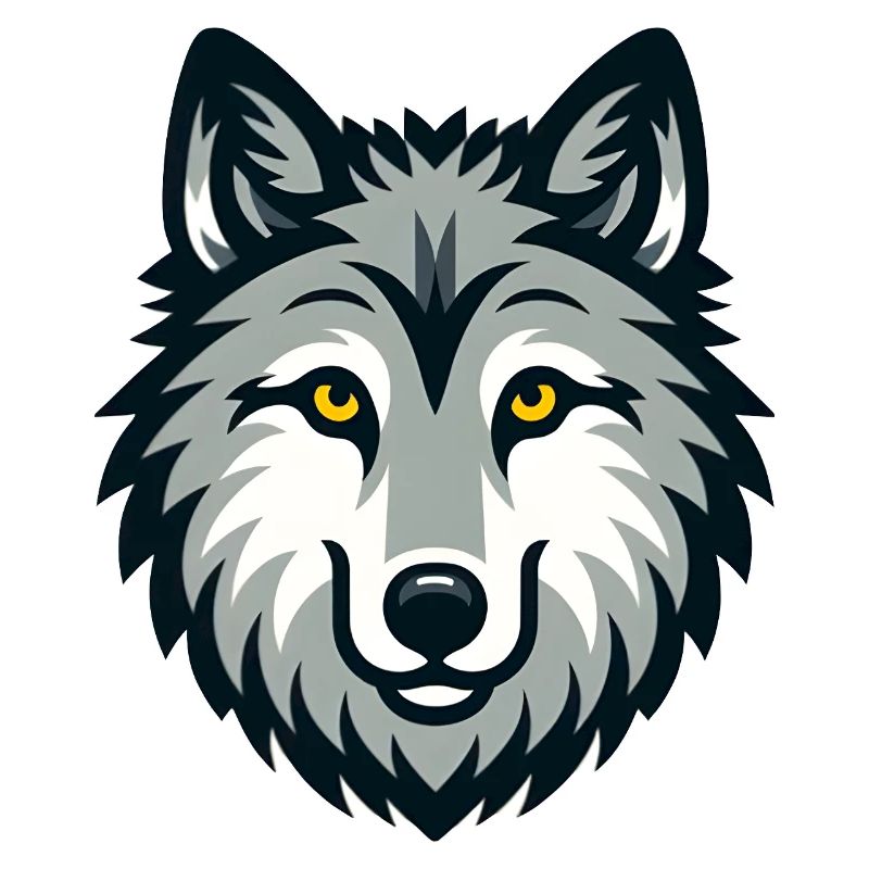 Süsser Wolf hund