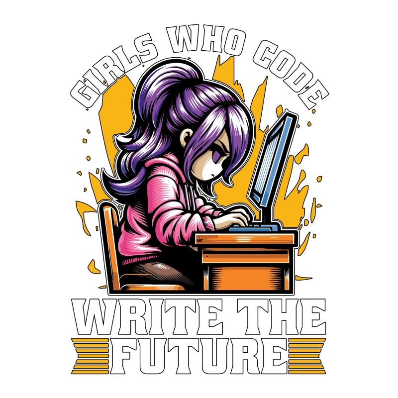 Coder Girls Who Code Write The Future Developer