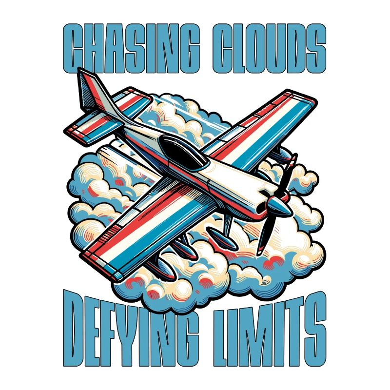 Aerobatic Pilot Chasing Clouds Defying Model Pilot