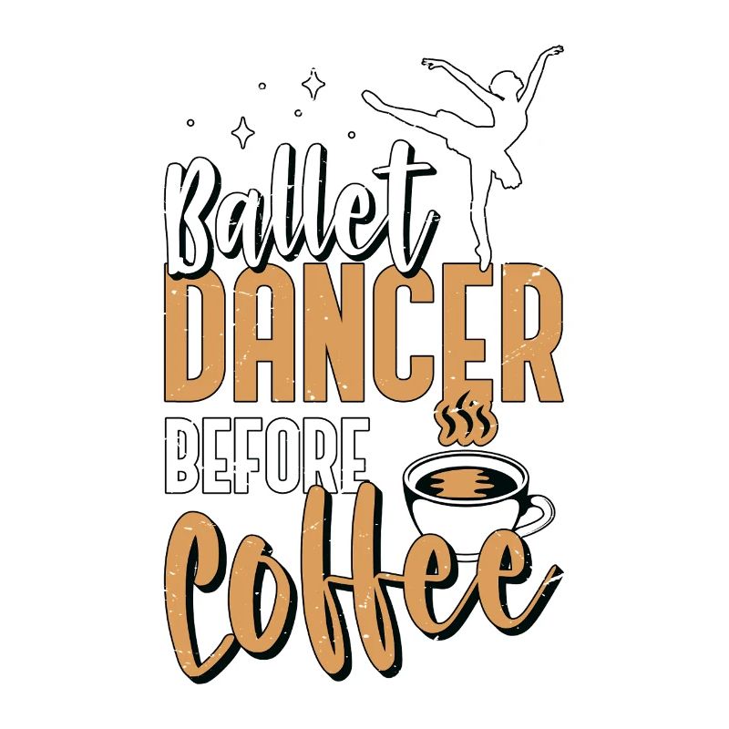 Ballet Dancer Before Classical Music Coffee Lover