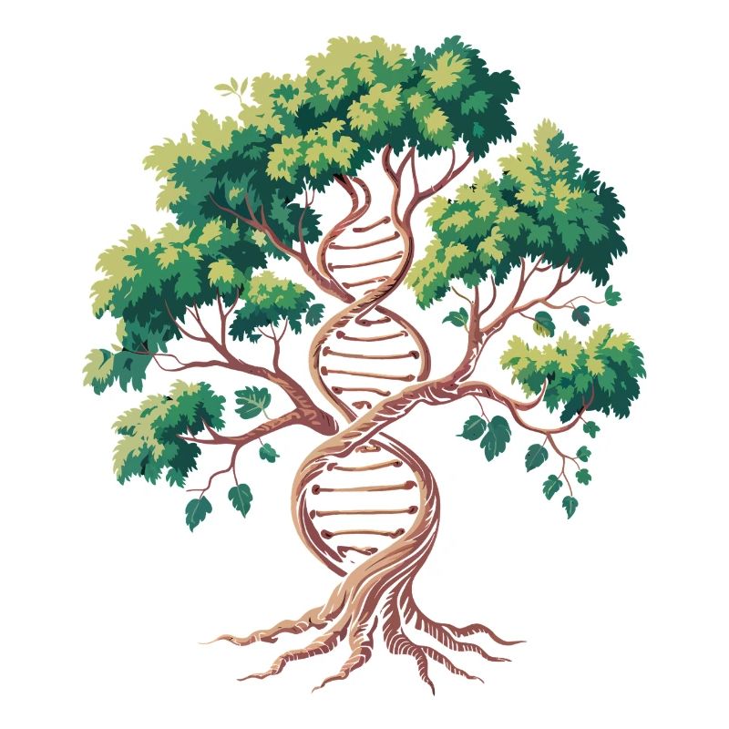 Lebensbaum DNA Verschmelzung