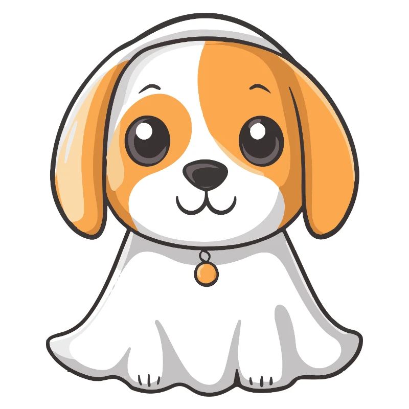 Beagle Hund Halloween Geist