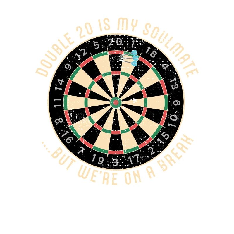 Double 20 Breakup Dartscheibe