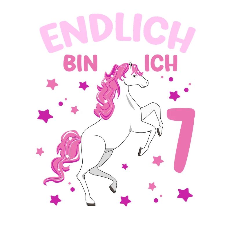 7 Jahre alt Pferd Endlich Bin Ich 7 Mädchen 7.