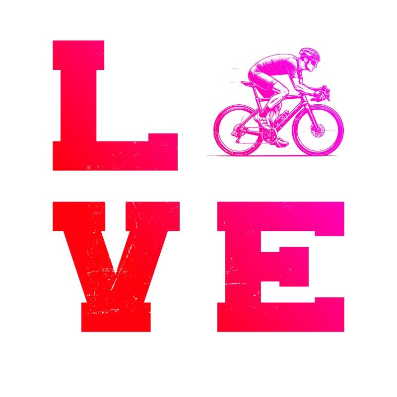 Message clair sur le vélo de route