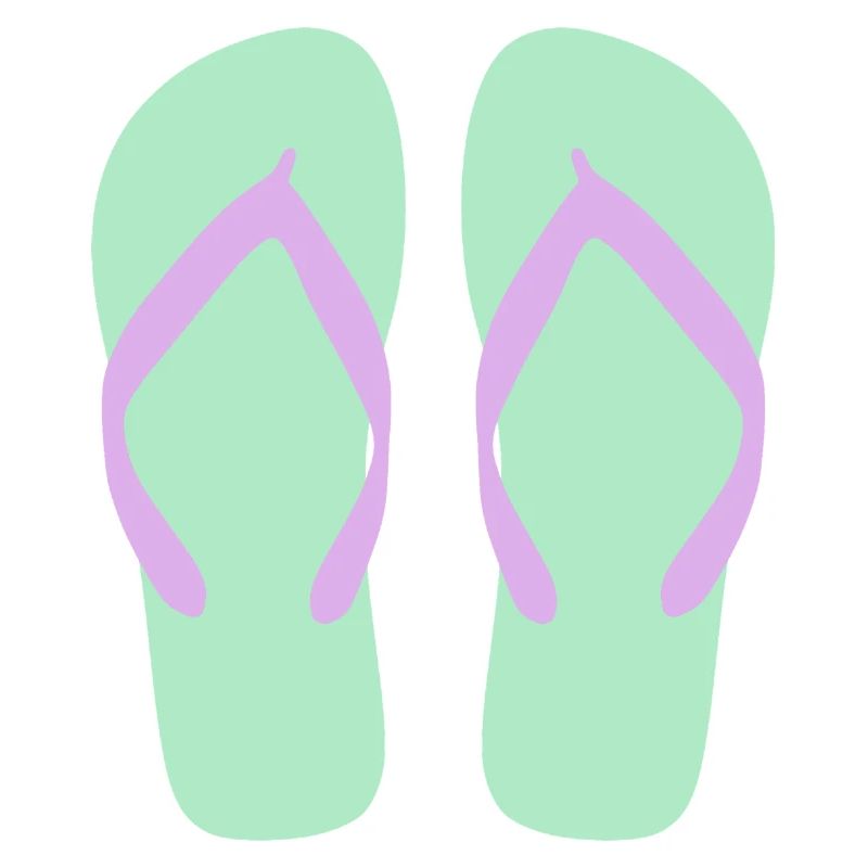 Mint Flip-Flops Lavendelriemen