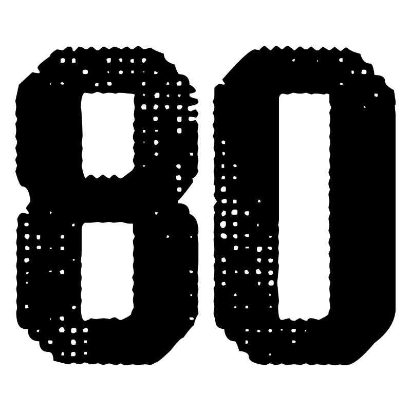 80 number jersey