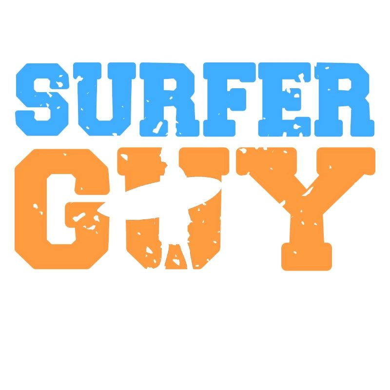 Surfeur guy comme un gars normal mais plus cool présent