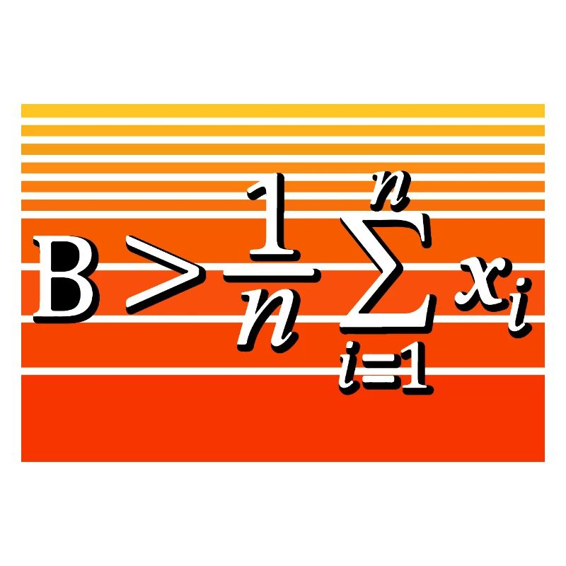 Mathe-Wortspiel – Sei größer als der Durchschnitt
